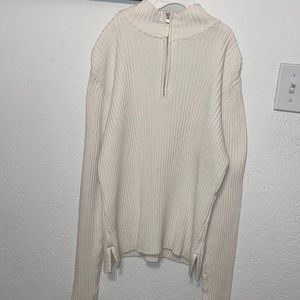 St.John’s bay white ribbed sweater